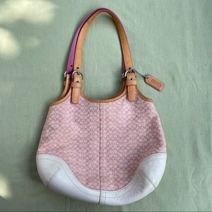 Coach Pink Canvas and Leather purse M3K-7025